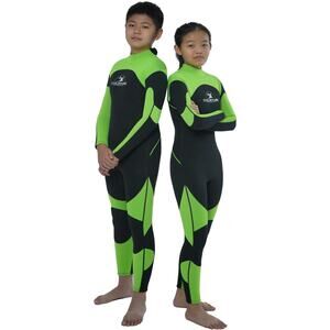 Unisex Kids Full Wetsuit, 16, 3/2mm Neoprene Wet Suit for Diving Surfing Scuba